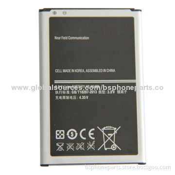100% Tested Li-ion Battery for Samsung Galaxy Note 3, Good Quality with Good Warranty